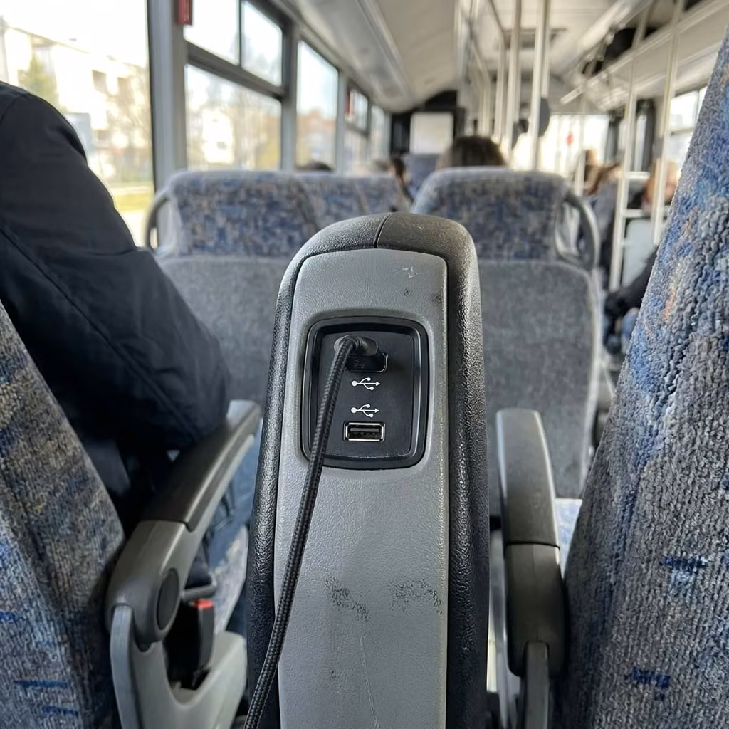 lewiston 28 passenger minibus usb charging