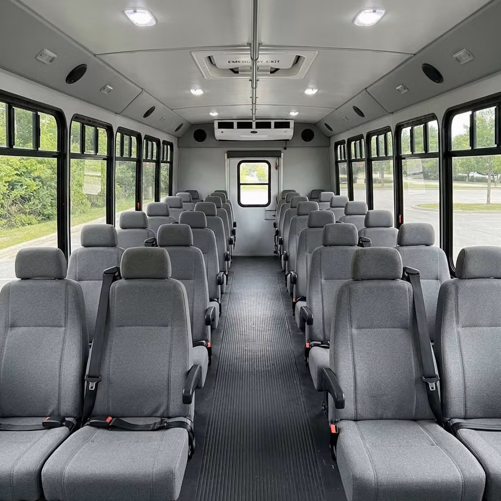 lewiston 30 passenger minibus seating