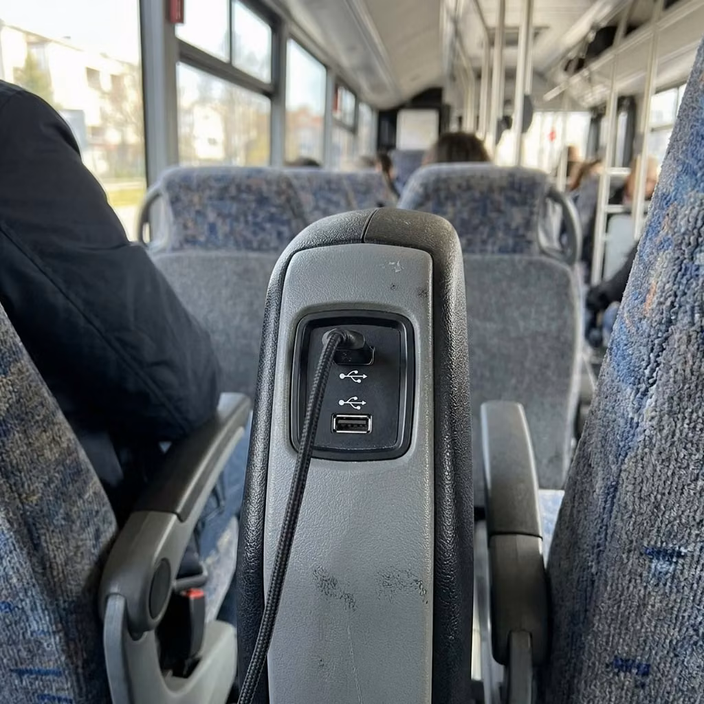 lewiston 30 passenger minibus usb charging