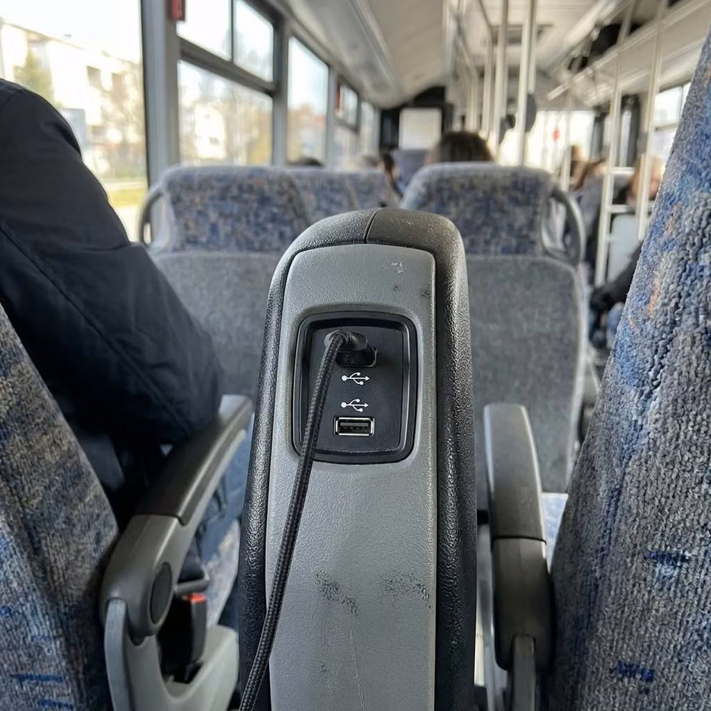 lewiston 35 passenger minibus usb charging