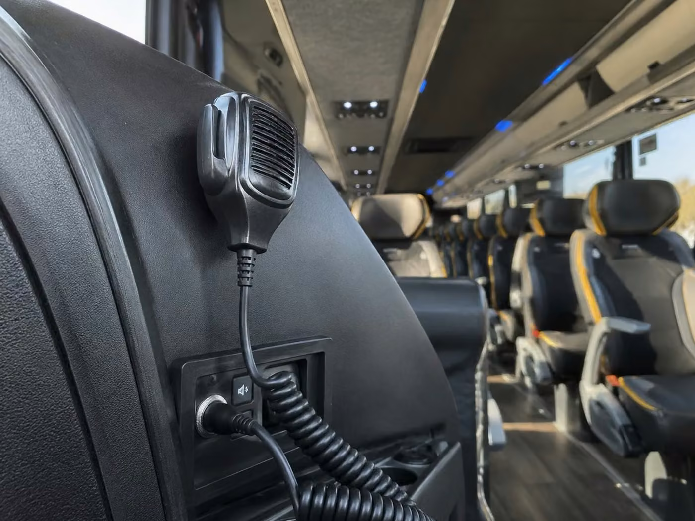 lewiston charter bus pa system