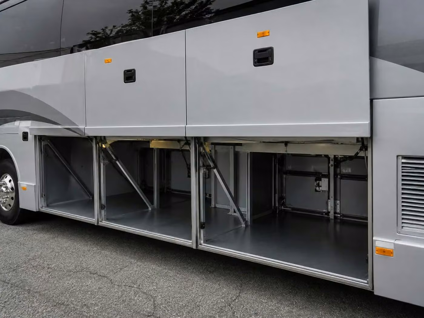 lewiston charter bus under bus storage