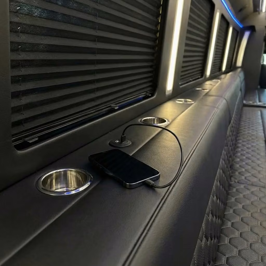 lewiston party bus usb charging