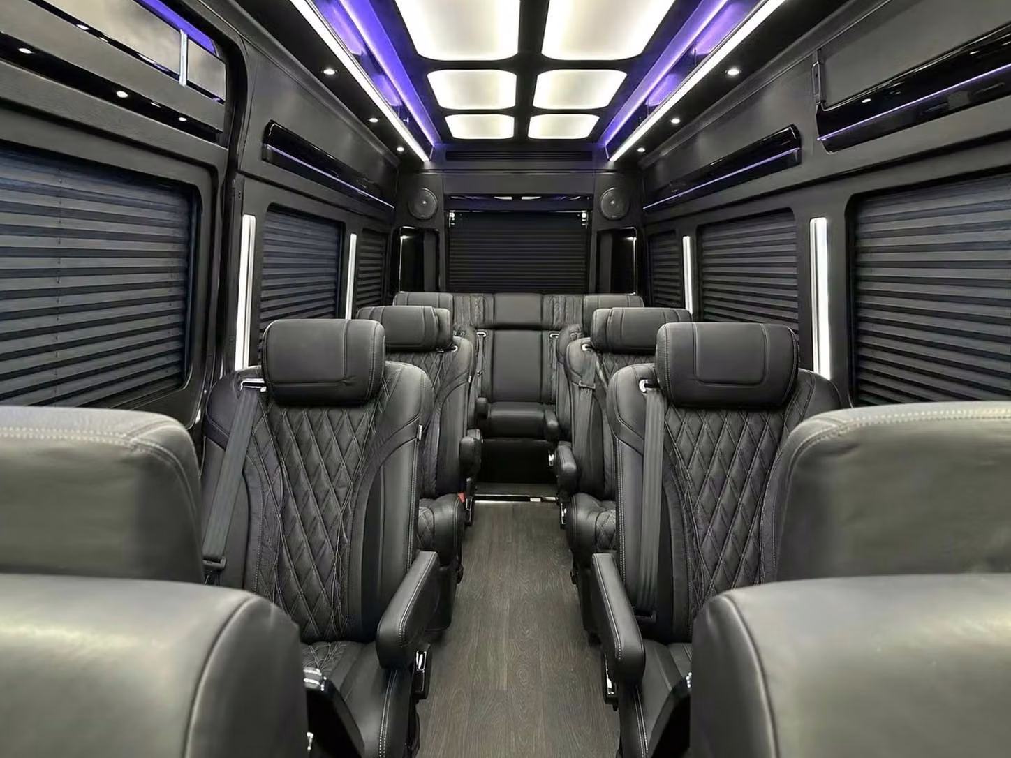 lewiston sprinter van rental with driver reclining seats