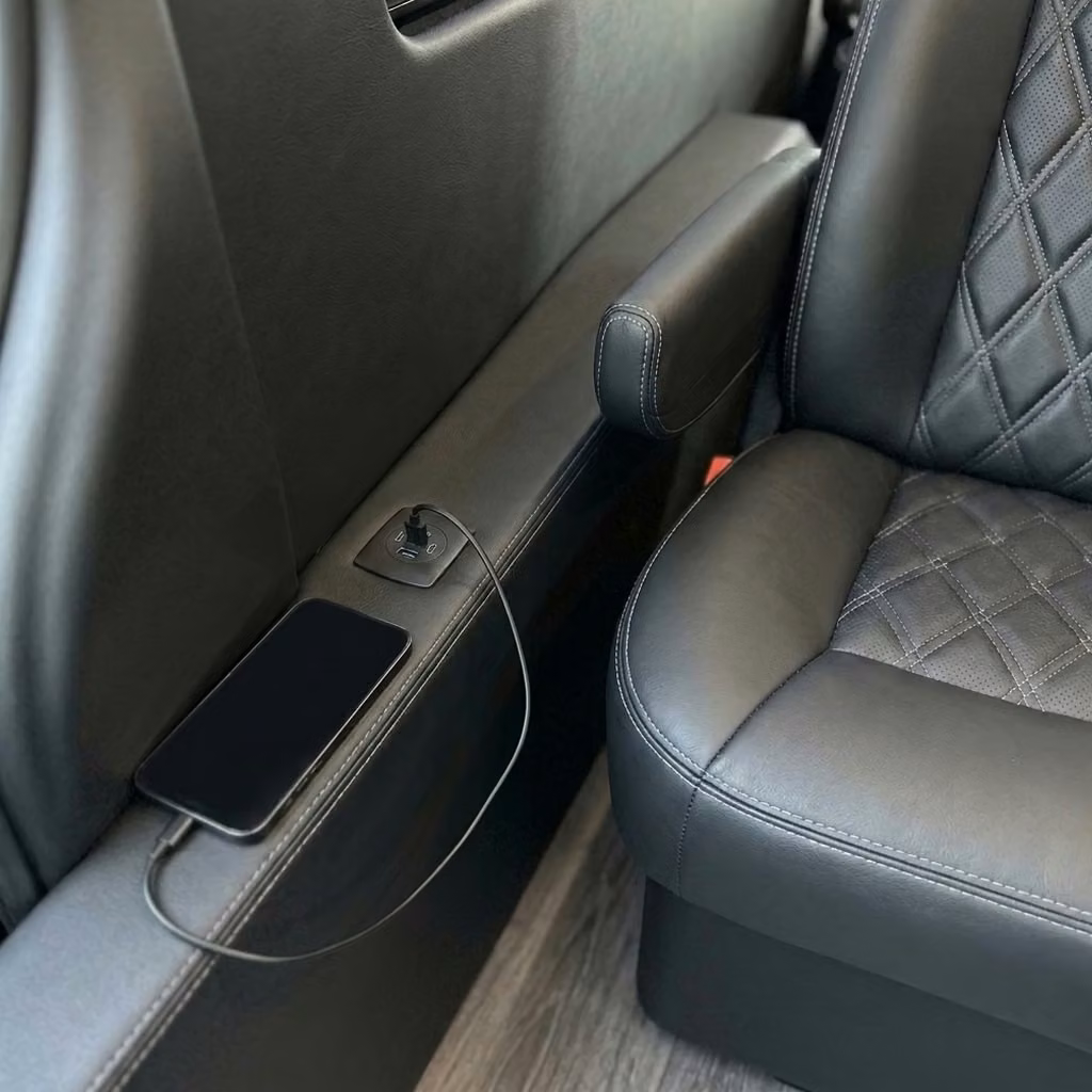 lewiston sprinter van rental with driver usb charging